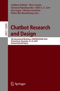 Cover image: Chatbot Research and Design 9783030682873