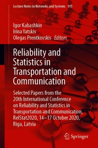 Cover image: Reliability and Statistics in Transportation and Communication 9783030684754