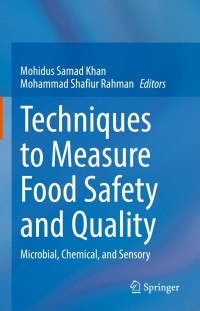 Immagine di copertina: Techniques to Measure Food Safety and Quality 9783030686352