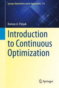 صورة الغلاف: Introduction to Continuous Optimization 9783030687113