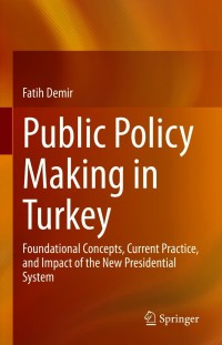 Cover image: Public Policy Making in Turkey 9783030687144