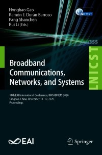 Cover image: Broadband Communications, Networks, and Systems 9783030687366