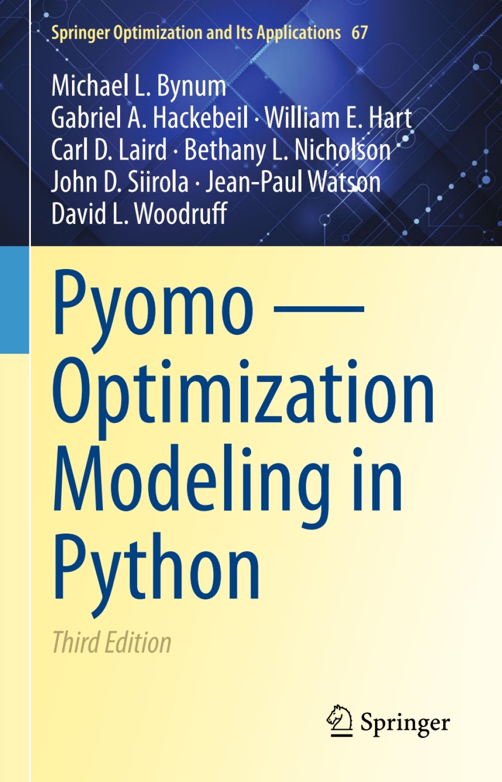 Pyomo — Optimization Modeling in Python - 3rd Edition (eBook)