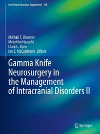 Cover image: Gamma Knife Neurosurgery in the Management of Intracranial Disorders II 9783030692162