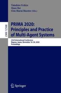 Cover image: PRIMA 2020: Principles and Practice of Multi-Agent Systems 9783030693213