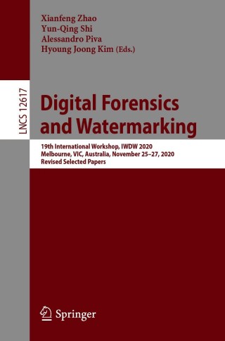 Imagen de portada: Digital Forensics and Watermarking 9783030694487
