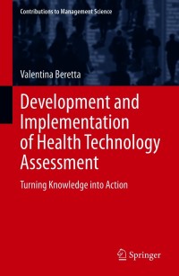 Cover image: Development and Implementation of Health Technology Assessment 9783030703073