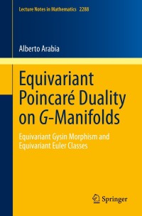 Imagen de portada: Equivariant Poincaré Duality on G-Manifolds 9783030704391