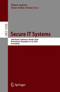 表紙画像: Secure IT Systems 9783030708511