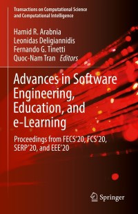 Cover image: Advances in Software Engineering, Education, and e-Learning 9783030708726