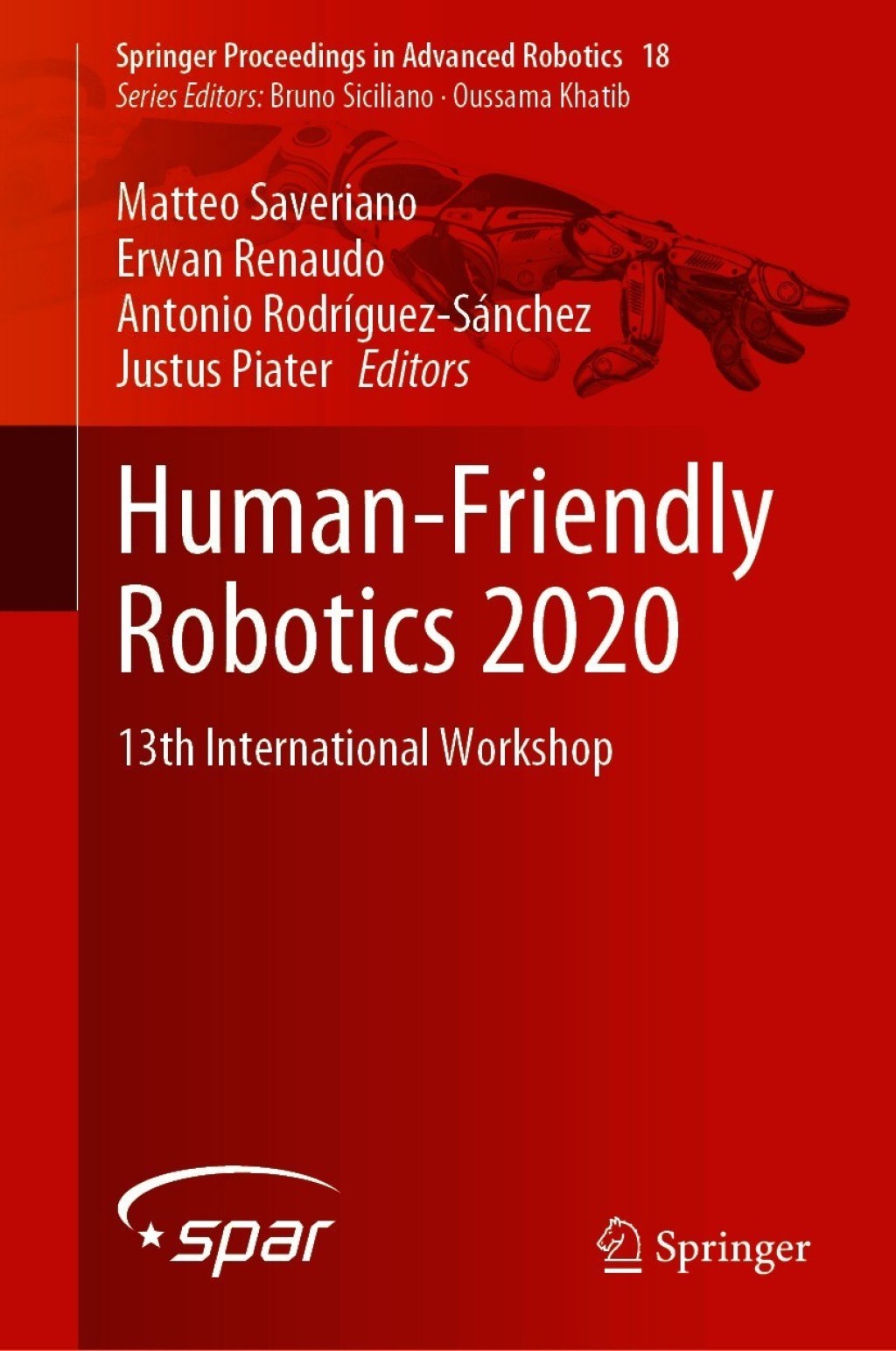 Human-Friendly Robotics 2020 13th International Workshop