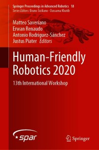 Imagen de portada: Human-Friendly Robotics 2020 9783030713553