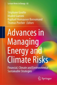 表紙画像: Advances in Managing Energy and Climate Risks 9783030714024