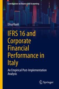 Cover image: IFRS 16 and Corporate Financial Performance in Italy 9783030716325