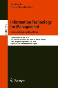 Cover image: Information Technology for Management: Towards Business Excellence 9783030718459
