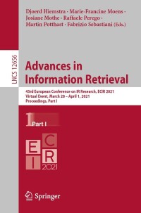 Imagen de portada: Advances in  Information Retrieval 9783030721121