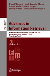 Cover image: Advances in  Information Retrieval 9783030722395