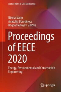 Cover image: Proceedings of EECE 2020 9783030724030