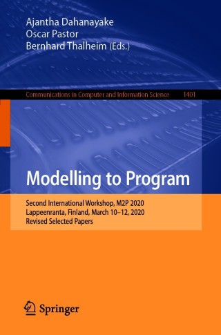 Cover image: Modelling to Program 9783030726959