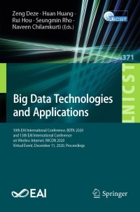 Titelbild: Big Data Technologies and Applications 9783030728014
