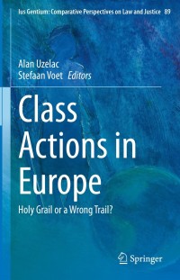 Cover image: Class Actions in Europe 9783030730352
