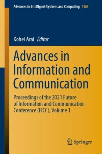 Cover image: Advances in Information and Communication 9783030730994