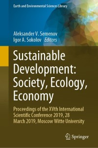 Immagine di copertina: Sustainable Development: Society, Ecology, Economy 9783030731090