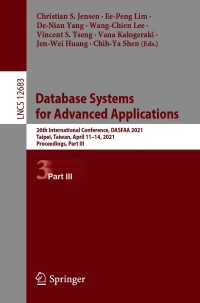 Imagen de portada: Database Systems for Advanced Applications 9783030731991