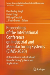 Immagine di copertina: Proceedings of the International Conference on Industrial and Manufacturing Systems (CIMS-2020) 9783030734947