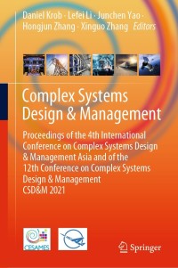 Cover image: Complex Systems Design & Management 9783030735388