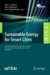 Cover image: Sustainable Energy for Smart Cities 9783030735845