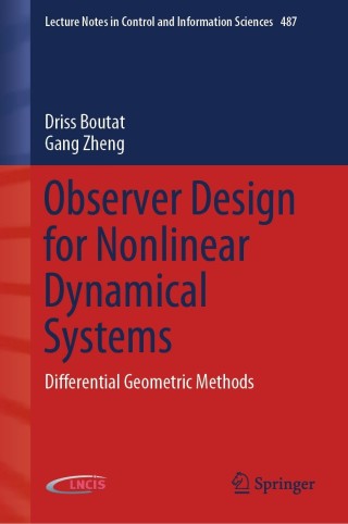 Cover image: Observer Design for Nonlinear Dynamical Systems 9783030737412