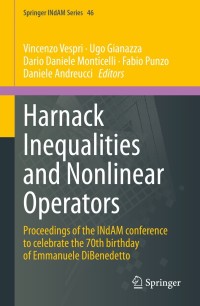 Cover image: Harnack Inequalities and Nonlinear Operators 9783030737771