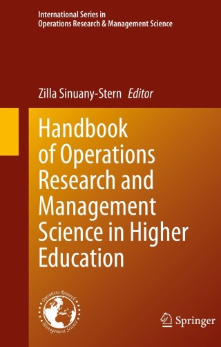 Cover image: Handbook of Operations Research and Management Science in Higher Education 9783030740498