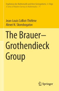 Cover image: The Brauer–Grothendieck Group 9783030742478