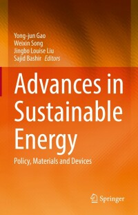 Cover image: Advances in Sustainable Energy 9783030744052