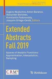 Cover image: Extended Abstracts Fall 2019 9783030744168
