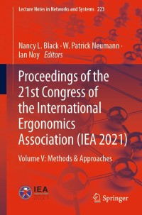 Imagen de portada: Proceedings of the 21st Congress of the International Ergonomics Association (IEA 2021) 9783030746131