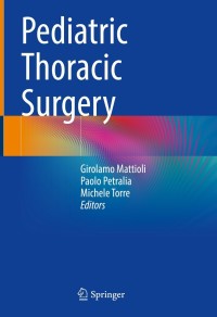 Cover image: Pediatric Thoracic Surgery 9783030746674