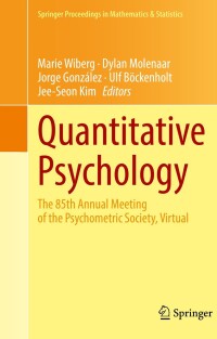 Cover image: Quantitative Psychology 9783030747718