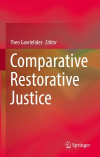 Cover image: Comparative Restorative Justice 9783030748739