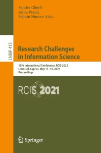 Cover image: Research Challenges in Information Science 9783030750176