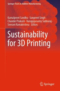 Imagen de portada: Sustainability for 3D Printing 9783030752347