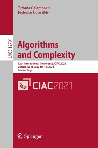 Imagen de portada: Algorithms  and Complexity 9783030752415