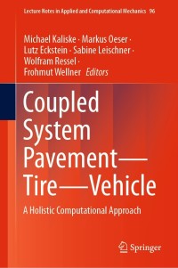Imagen de portada: Coupled System Pavement - Tire - Vehicle 9783030754853
