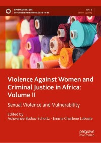 Imagen de portada: Violence Against Women and Criminal Justice in Africa: Volume II 9783030759520
