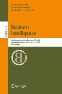 Cover image: Business Intelligence 9783030765071