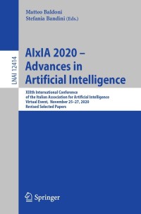 Immagine di copertina: AIxIA 2020 – Advances in Artificial Intelligence 9783030770907