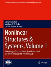 Imagen de portada: Nonlinear Structures & Systems, Volume 1 9783030771348