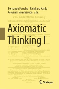 Cover image: Axiomatic Thinking I 9783030776565